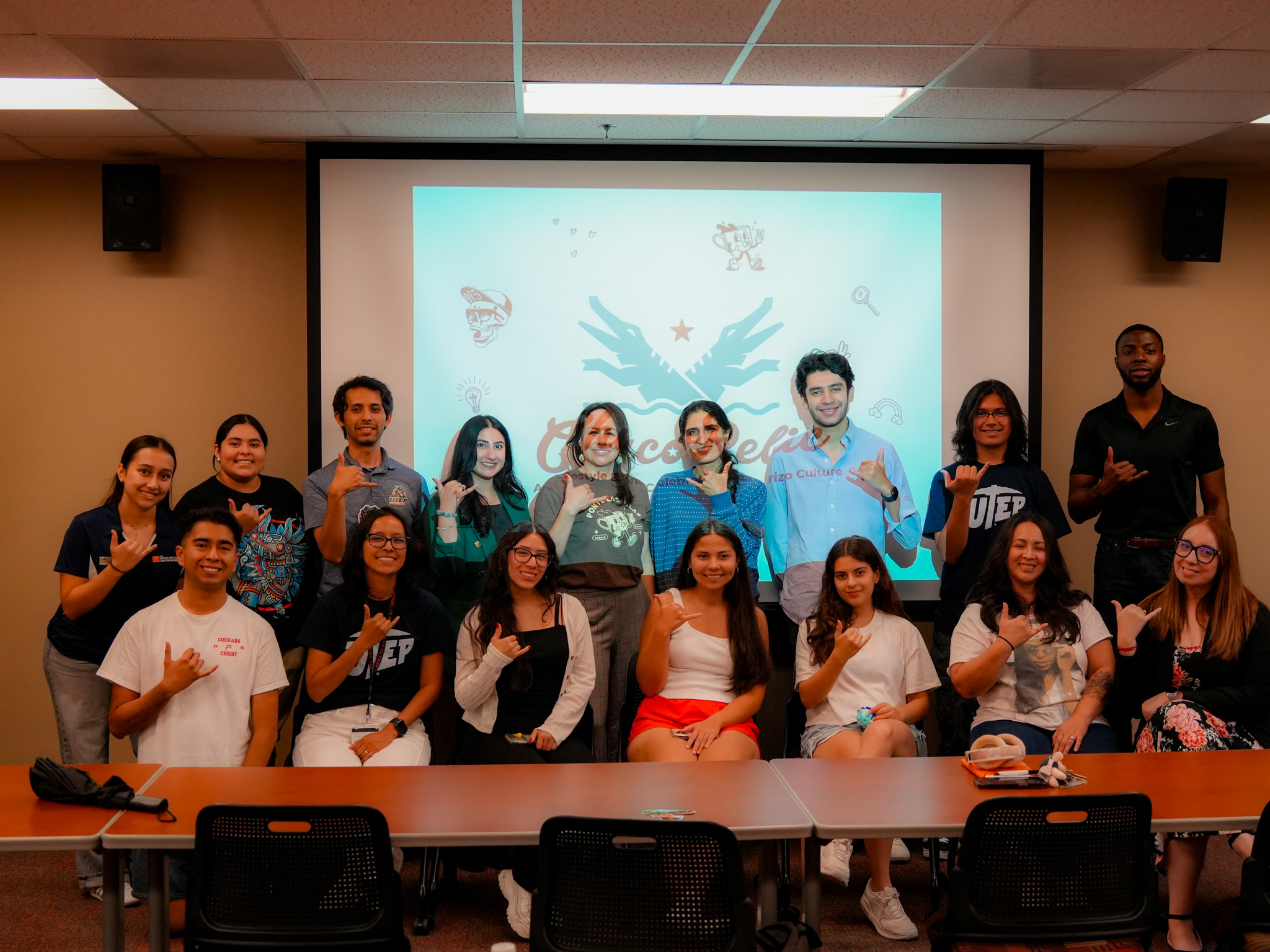 Chelsie Evaldi and Students